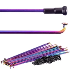 Blank Plain Gauge BMX Spokes (Rainbow)