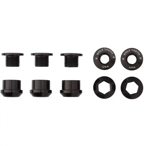 Wolf-tooth Wolf Tooth 1X Chainring Bolts And Nuts (Pack Of 5) 1 Wolf-tooth Wolf Tooth 1X Chainring Bolts And Nuts (Pack Of 5)
