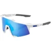 100% Speedcraft Matte White Blue Sunglasses 2022