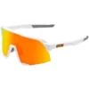 100% S3 Soft Tact White Red Mirror Sunglasses 2022