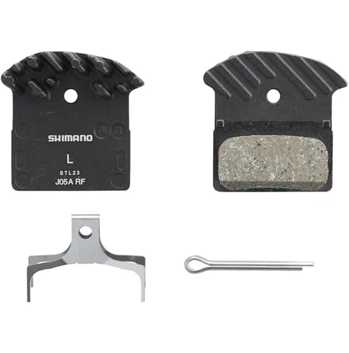 Shimano J05A Resin Disc Brake Pad With Fins 1 Shimano J05A Resin Disc Brake Pad With Fins