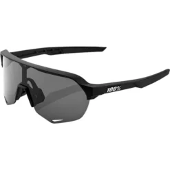 100% S2 Soft Tact Black Smoke Lens Sunglasses 2023