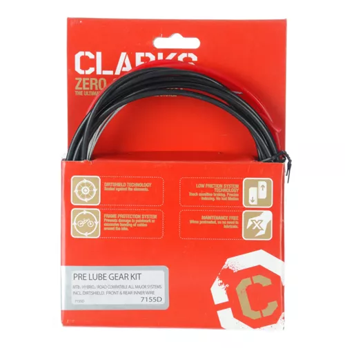 Clarks Elite Pre-Lube Universal Gear Cable Kit 1 Clarks Elite Pre-Lube Universal Gear Cable Kit